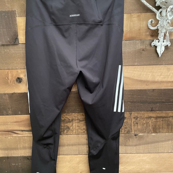 Adidas Black Running Pants with Logo - Picture 6 of 8
